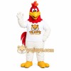 White Rooster Mascot Costume White Rooster Mascot Costume