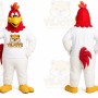 White Rooster Mascot Costume