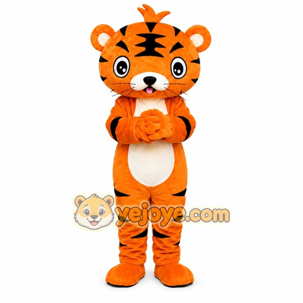 Orange Tiger Mascot Costume