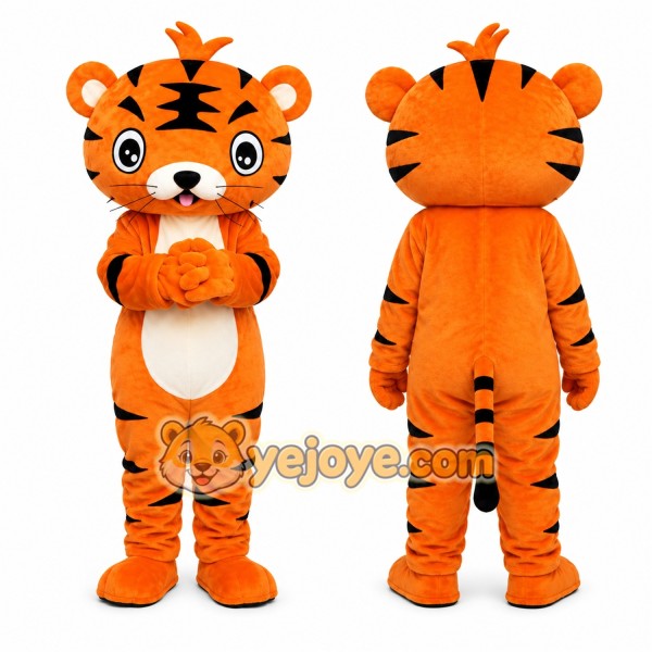 Orange Tiger Mascot Costume