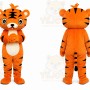 Orange Tiger Mascot Costume