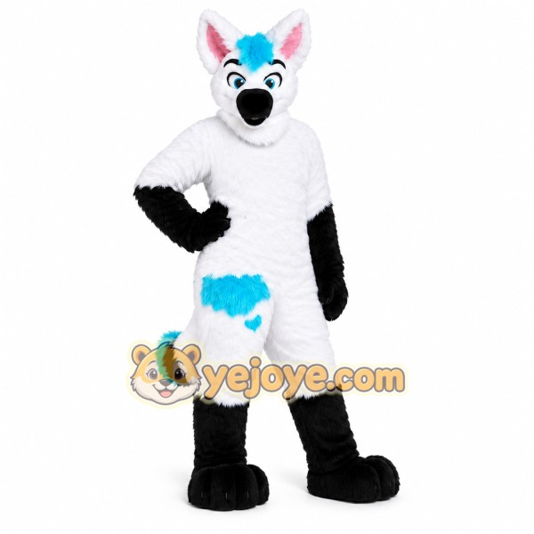 Spotted Husky Mascot Costume