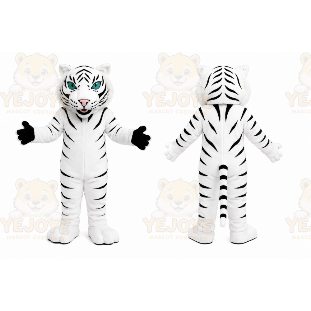 White Tiger Mascot Costume