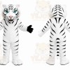 White Tiger Mascot Costume
