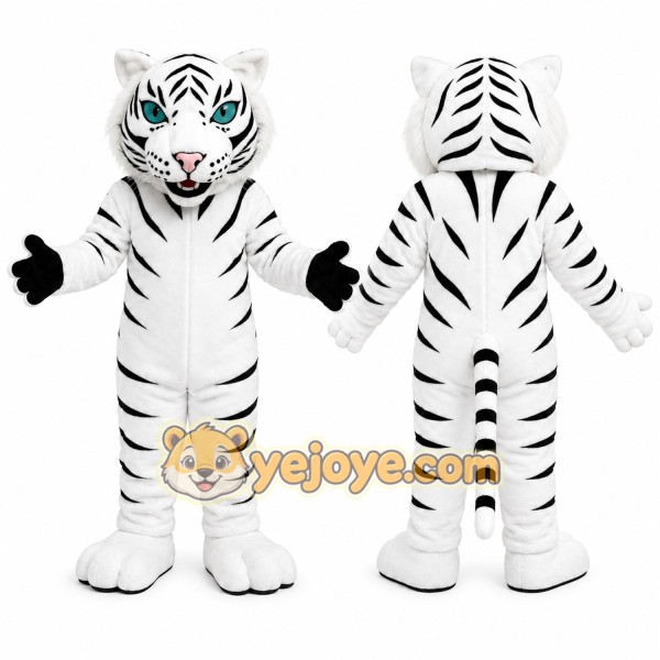 White Tiger Mascot Costume