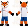 Orange Fox Sports Mascot Costume