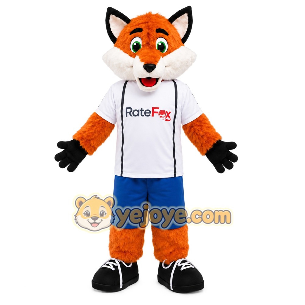 Orange Fox Sports Mascot Costume