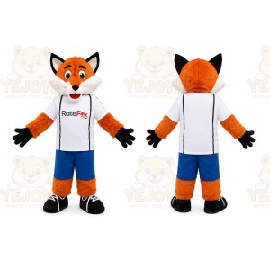 Orange Fox Sports Mascot Costume
