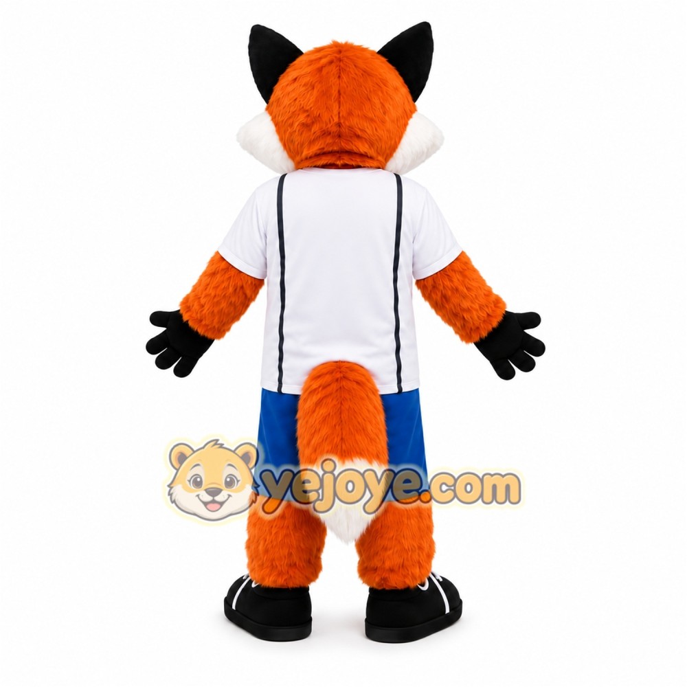 Orange Fox Sports Mascot Costume