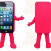 Pink Phone Mascot Costume