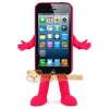 Pink Phone Mascot Costume Pink Phone Mascot Costume