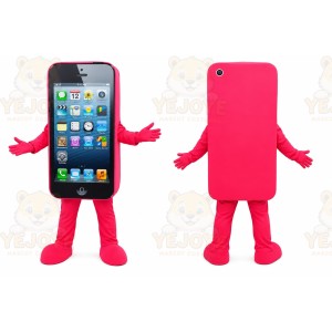 Pink Phone Mascot Costume