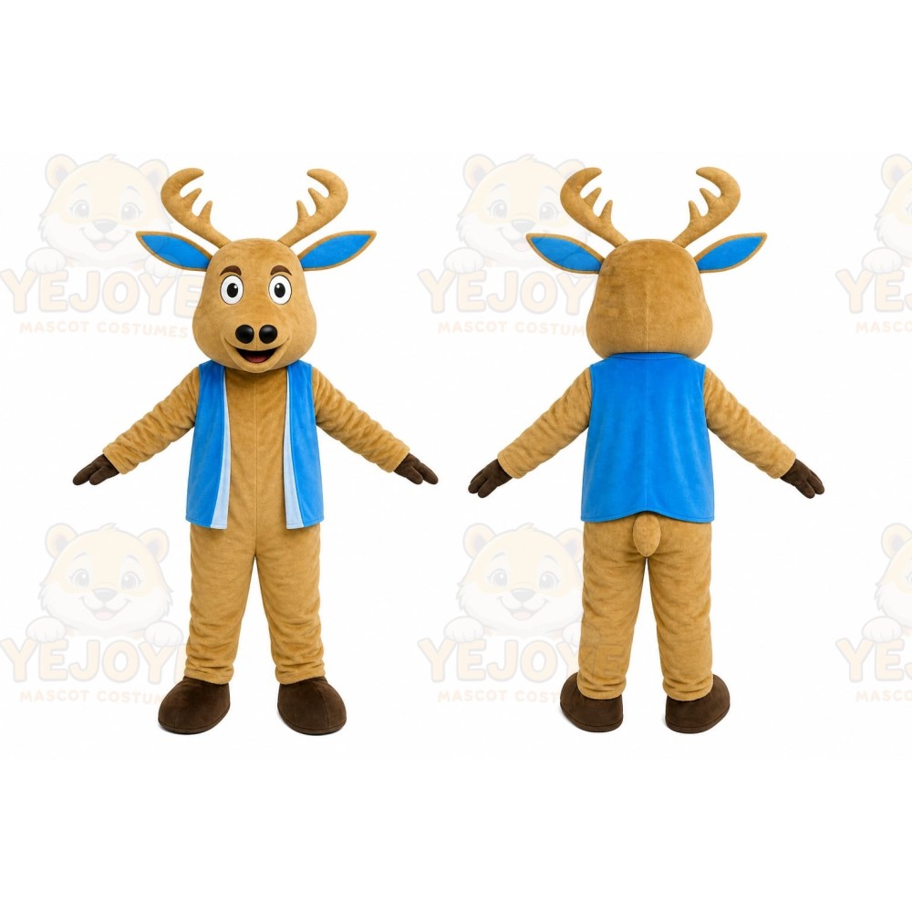 Brown Reindeer Mascot Costume
