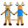 Brown Reindeer Mascot Costume Brown Reindeer Mascot Costume