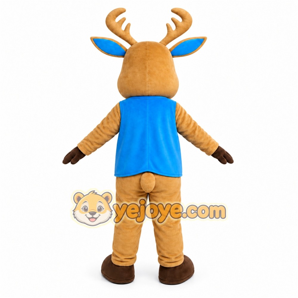 Brown Reindeer Mascot Costume Brown Reindeer Mascot Costume