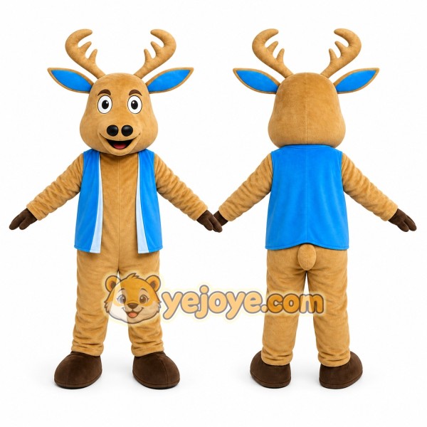 Brown Reindeer Mascot Costume