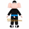 Pig Pirate Mascot Costume Pig Pirate Mascot Costume