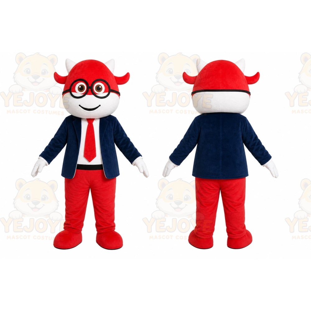 Red Superhero Boy Mascot Costume