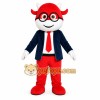 Red Superhero Boy Mascot Costume