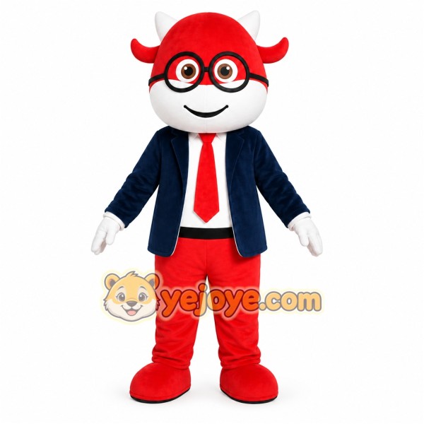 Red Superhero Boy Mascot Costume Red Superhero Boy Mascot Costume