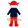 Red Superhero Boy Mascot Costume