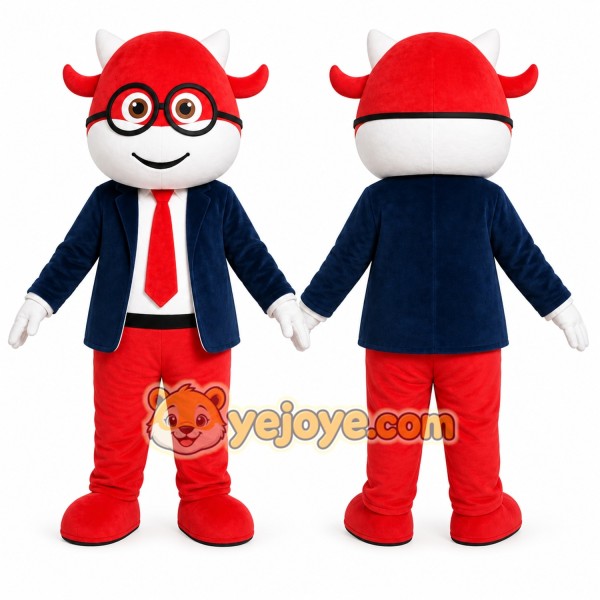Red Superhero Boy Mascot Costume