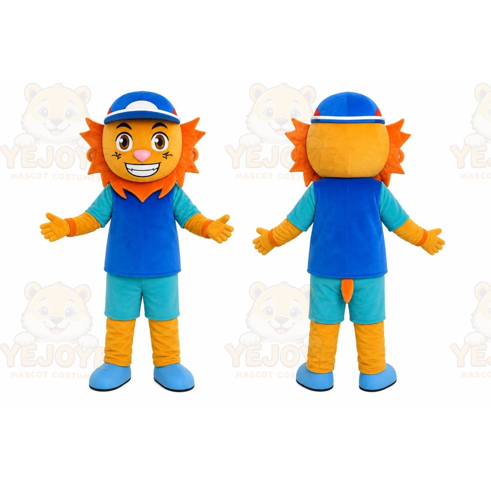 Orange Hair Boy Mascot Costume