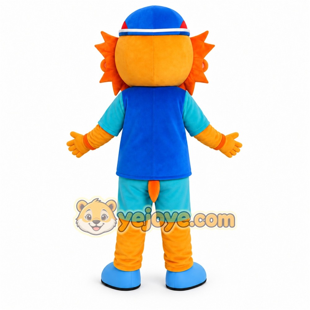 Orange Lion Mascot Costume Orange Lion Mascot Costume