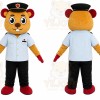 Bear Blue Shirt Mascot Costume