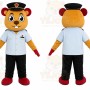 Bear Blue Shirt Mascot Costume