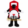 Red Train Mascot Costume Red Train Mascot Costume