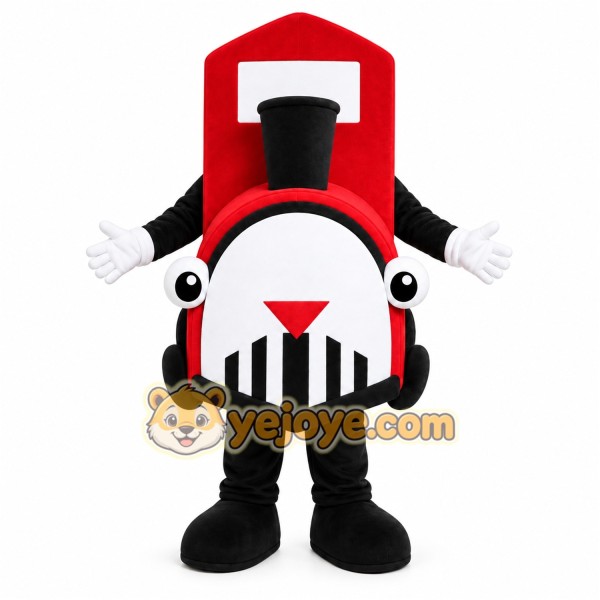 Red Train Mascot Costume