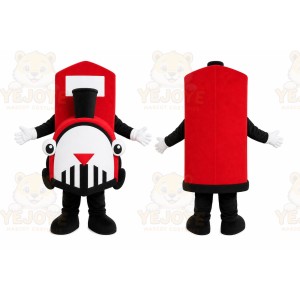Red Train Mascot Costume