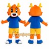 Orange Tiger Boy Mascot Costume Orange Tiger Boy Mascot Costume