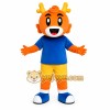 Orange Tiger Boy Mascot Costume Orange Tiger Boy Mascot Costume