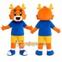 Orange Tiger Boy Mascot Costume