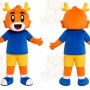 Orange Tiger Boy Mascot Costume