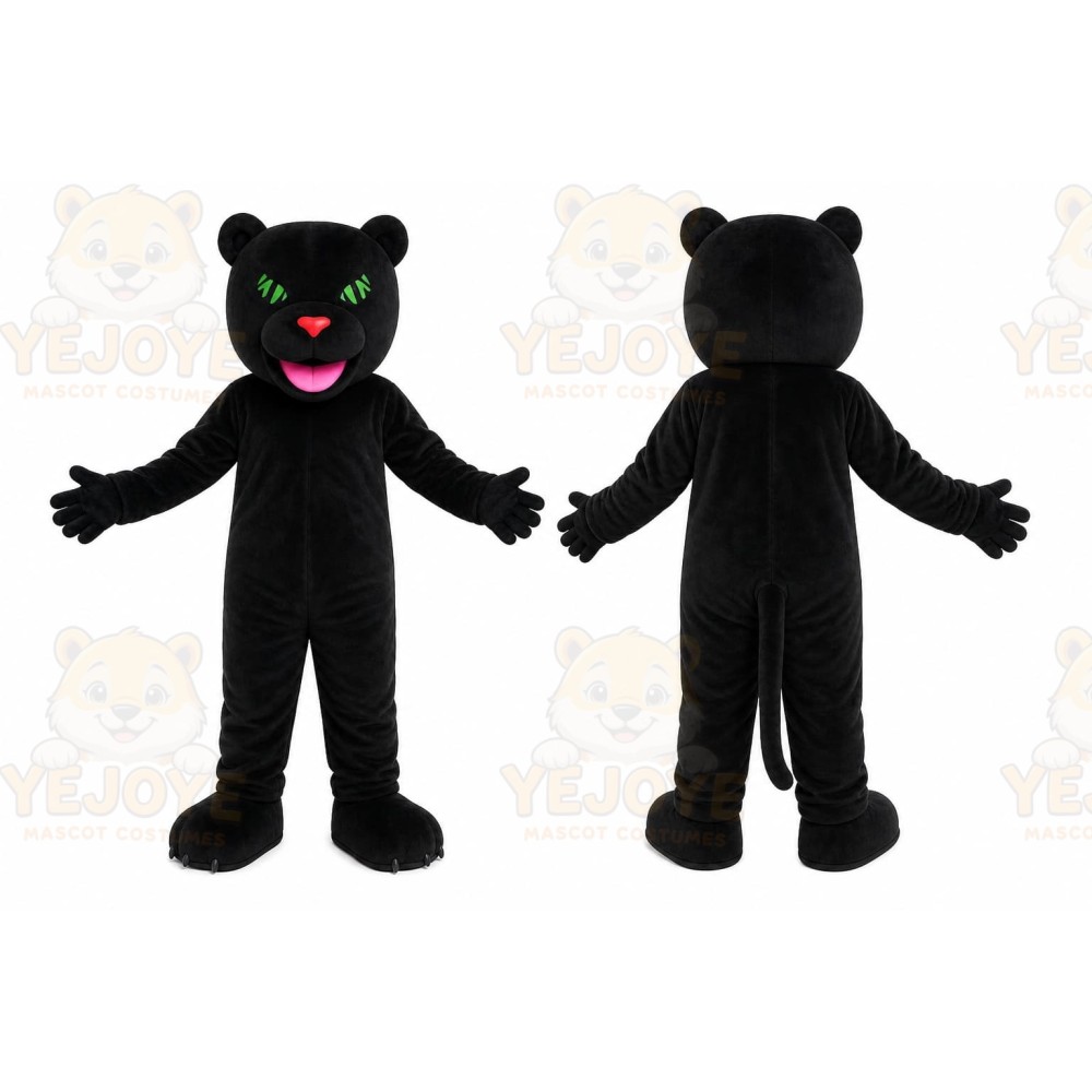 Black Leopard Mascot Costume