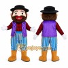 Purple Pirate Boy Mascot Costume