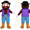 Purple Pirate Boy Mascot Costume