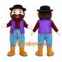 Purple Pirate Boy Mascot Costume