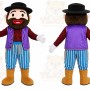 Purple Pirate Boy Mascot Costume