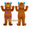 Brown Monster Mascot Costume Brown Monster Mascot Costume