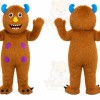 Brown Monster Mascot Costume