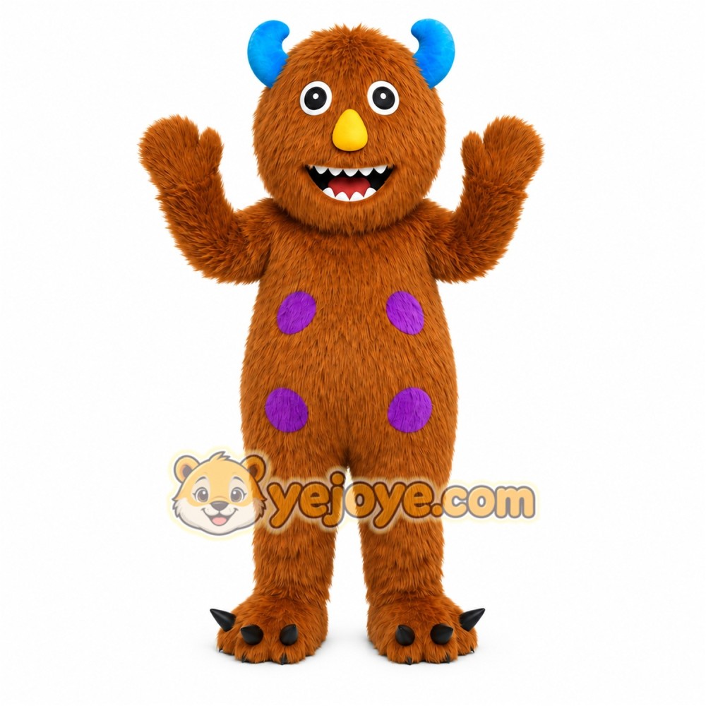 Brown Monster Mascot Costume Brown Monster Mascot Costume
