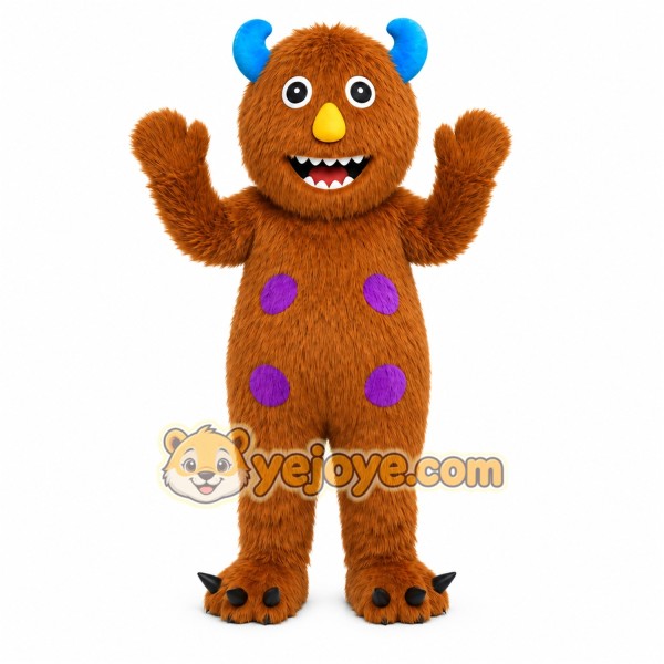Brown Monster Mascot Costume