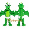 Green Dragon Mascot Costume Green Dragon Mascot Costume