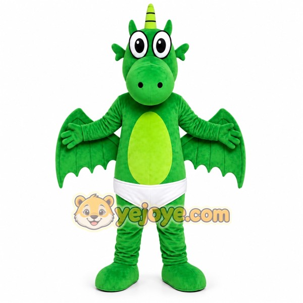 Green Dragon Mascot Costume