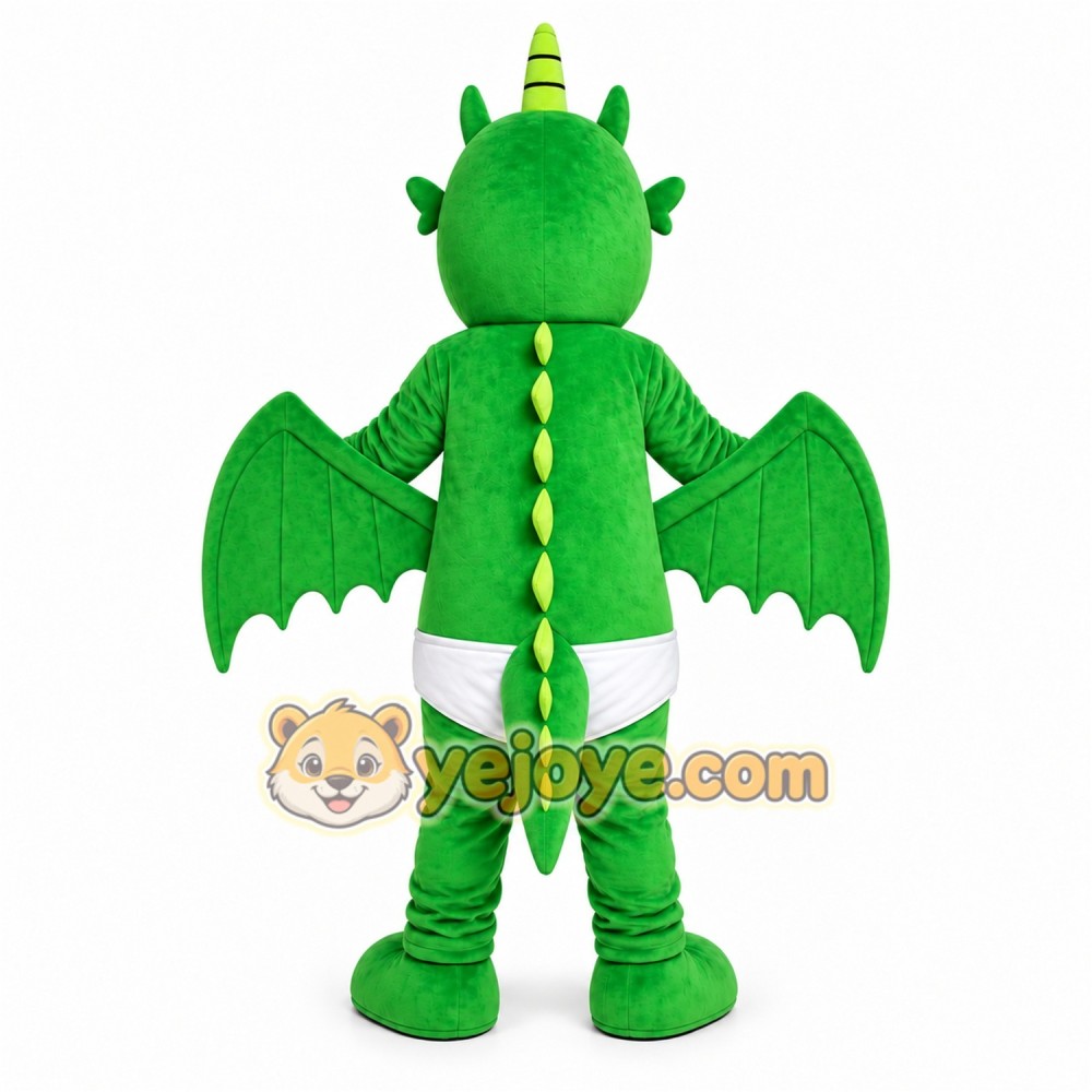 Green Dragon Mascot Costume Green Dragon Mascot Costume