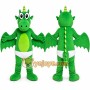Green Dragon Mascot Costume